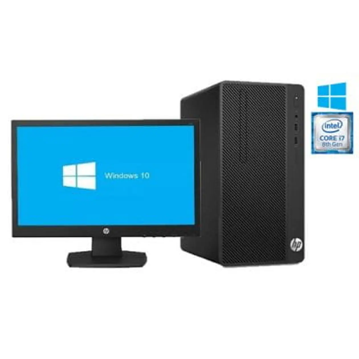 Refurbished) HP 280 G3 Micro-Tower (Core i5 8th Gen/ 8GB Ram